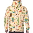 thumbnail image 7 of Rateoe Groovy American Western Footwear Pattern Mens Hoodie, Pullover Hooded Sweatshirt, Kangaroo Pocket Hoodie Ideal for Daily Wear, Travel and Home-X-Large, 7 of 7