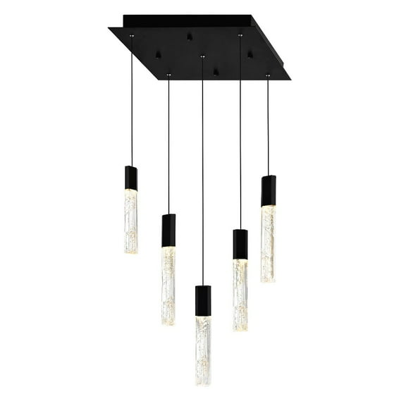 CWI Lighting Greta Integrated LED Black Mini Pendant