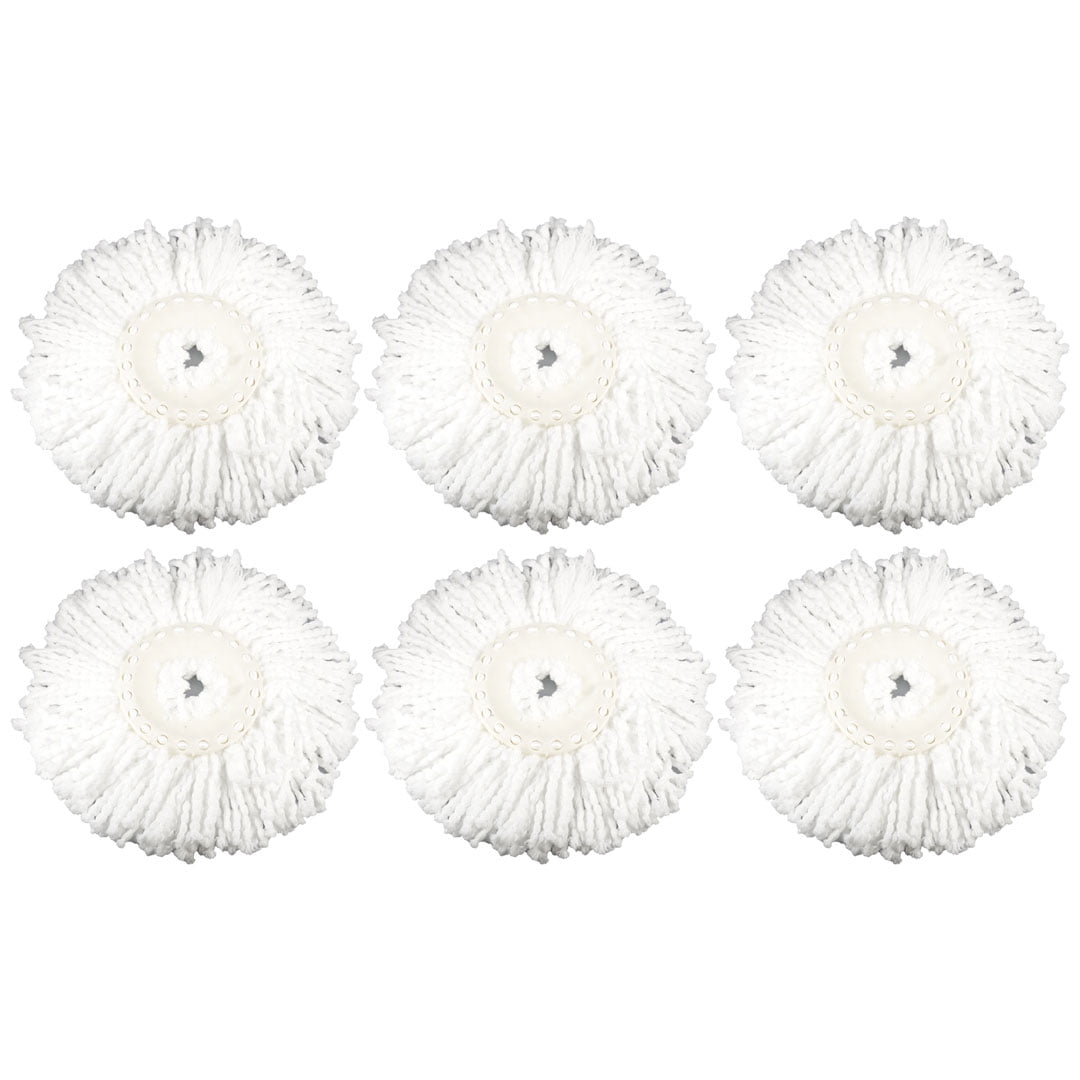 6 Pack Hurricane Spin Mop Replacement Pads for Hurricane PRO 360 Rotating Spin Magic