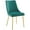 Teal, variant on Bowery Hill 19" Modern Performance Velvet Dining Chair in Navy