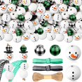 thumbnail image 1 of Kit de abalorios de madera con forma de muñeco de nieve navideño, 180 unidades, marca Craft Beads, 1 of 7