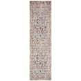 thumbnail image 3 of SAFAVIEH Valencia Dafina Distressed Oriental Polyester Runner Rug, Grey/Red, 2'3" x 8', 3 of 9