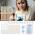 thumbnail image 4 of Yeacher 43PCS DIY Silicone Resin Measuring Cups Tool Kit 100ml Measure Cups Finger Cots for Epoxy Resin Mixing Molds Jewelry Making for Adults Beginner, 4 of 6