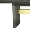 thumbnail image 4 of Cid Coe 71 Inch Modern Dining Bench, Wood Seat, Concrete Base, Gray- Saltoro Sherpi, 4 of 6