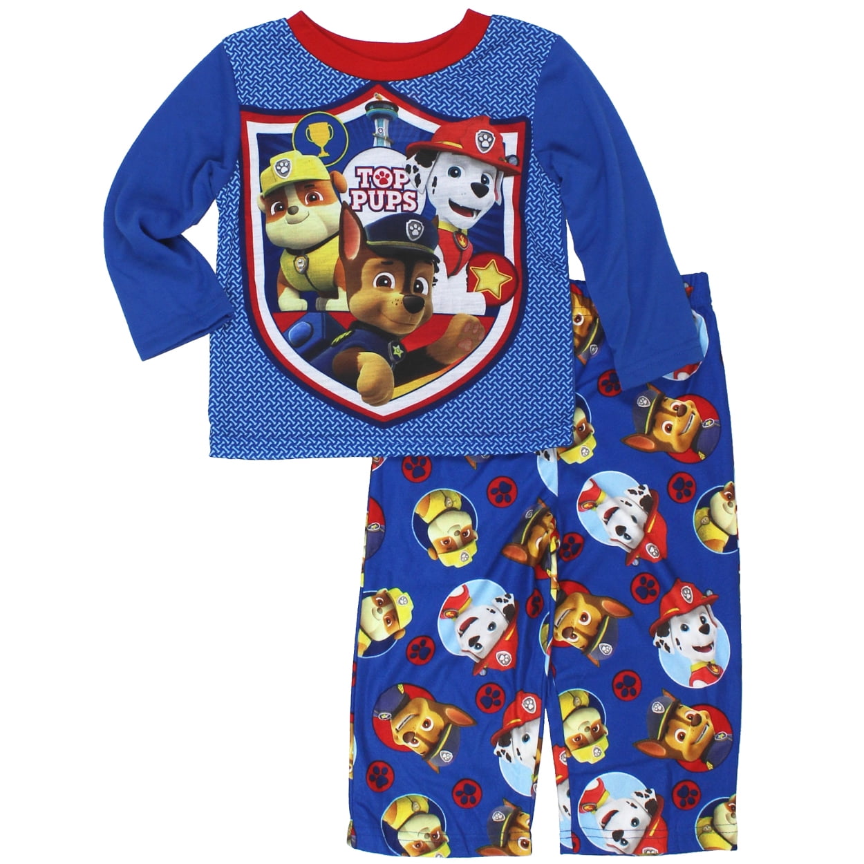 Cinemaware - Paw Patrol Toddler Boys Top with Flannel Pants Pajamas Set 21WN220ELL - Walmart.com