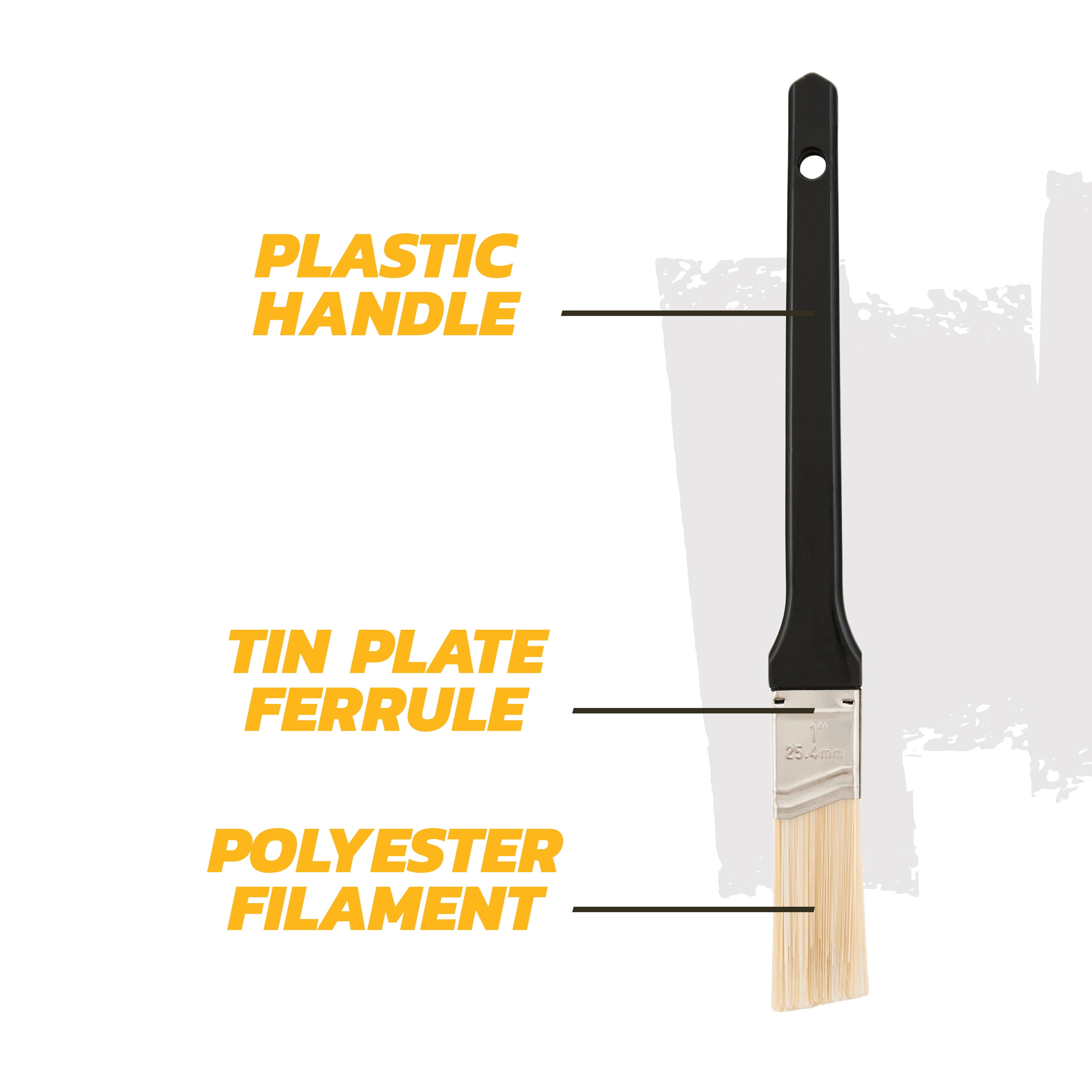 GOOD 1" Polyester Angle Brush