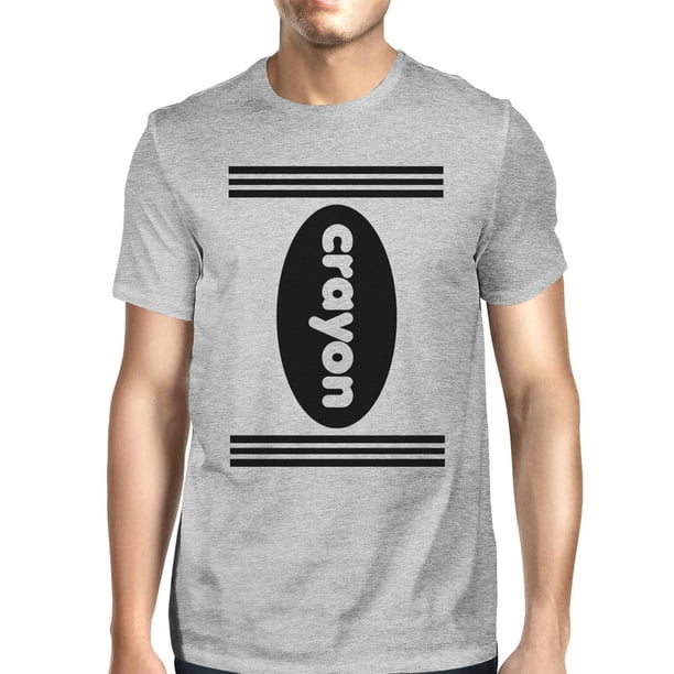 white and grey graphic tee