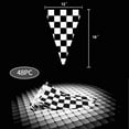 thumbnail image 3 of RUseeN 100 Feet Black and White Checkered Flag Banner, Checkered Pennant Banner Racing Flag for Nascar Race Car Themed Birthday Party Decorations Supplies, 3 of 7