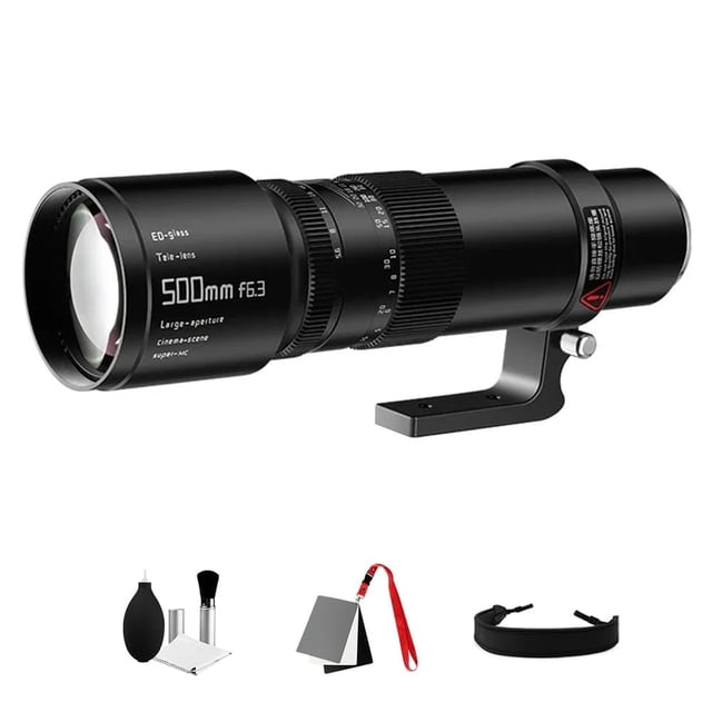TTArtisan - Lente teleobjetivo F6.3 de 500 mm, gran apertura, gran angular, compatible con cámaras C