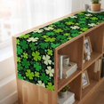 thumbnail image 6 of Table Runners 72 Inches Long Dress Scarves, St. Patrick's Day Farmhouse Kitchen Table Runner, Coffee Tablerunners, Lucky Shamrocks Spring Leaves Plants 16x72 Inch, 6 of 9