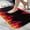 White-1009, variant on Ultra Soft Absorbent Bath Mat 20x31.5 Inch Fluid Smoke Aurora Art Style, Flame Fire Print