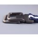 thumbnail image 5 of EeaseMX Cinturón resistente con hebilla de metal, ajustable, estilo militar, de nailon (azul y blanco)., 5 of 7