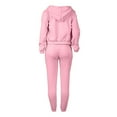 thumbnail image 5 of Tthxqing Womens Hoodies Sets 3 Piece Outfits Loungewear Set,Trendy Full Zip up Cropped Hoodies Baggy Sweatpants Love Print Tank Tops Travel Vacation Sets with Pockets Pink S, 5 of 5
