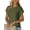 Army Green, variant on Summer New Women's Clothing Round Neck Short-sleeved Casual T-shirt Shoulder Sleeve Slim Short Casual Tops