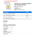 thumbnail image 2 of Expansion Tank - Compatible with 2005 - 2010 Jeep Grand Cherokee 2006 2007 2008 2009, 2 of 2