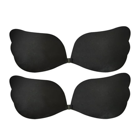 Strapless Bras For Women  Adhesive Invisible Backless Push Up Gathering Lift Up Cups Dresses Reusable Invisible Bra 2 Pairs