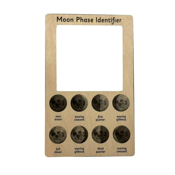 Lunar Phase Identifier Learning Tools Children's Products Toys Wood Moon Phases New Didakto Classic Nature Viewfinder