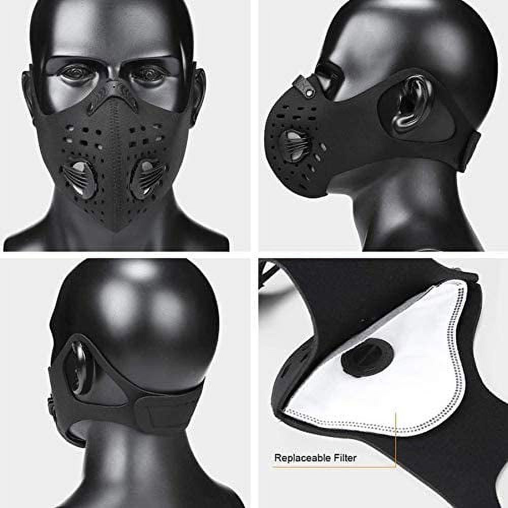 Face Masks - TWIN PACK - 2 Masks with 4 Filters - Ships from USA