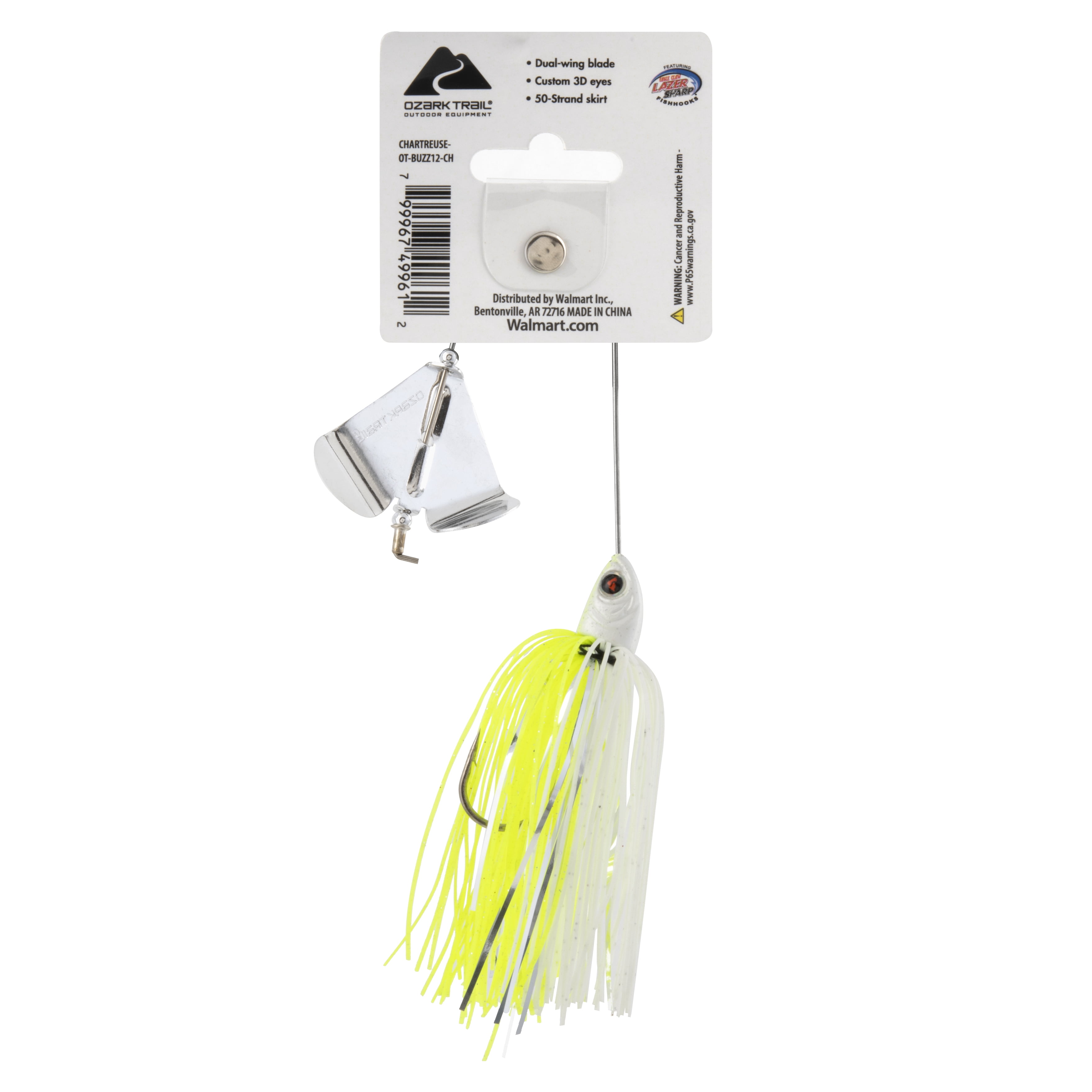 Ozark Trail 1/2 oz Buzzbait White/Chart