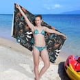thumbnail image 7 of SKYSONIC Beach Towel with Travel Bag, Graffiti Joystick Sign Oversized Sand Free Camping Towel Quick Dry Pool Bath Sport Towels, 31"x71", 7 of 7