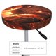 thumbnail image 4 of Disketp Magma Fire Black Dragon Funda Redonda para Taburete, Funda de Cojín para Silla de Bar Suave y Elástica-13 inch, 4 of 7