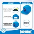 thumbnail image 2 of FORTNITE Baseball Cap for Boys, Quality Made Boys Hat and Fitted Cap, Flatbrim Baseball Hat with Sleek Design Blue, 2 of 7