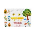 thumbnail image 2 of Welcome Doormat | Indoor Outdoor Entryway Rug | Non-Slip Floor Mat for Home Decor | Polyester Front with Flannel Texture | 40x60cm Rectangle Carpet for Living Room Bedroom Hallway Foyer, 2 of 7