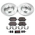 thumbnail image 3 of PowerStop Front Z23 Evolution Sport Carbon-Fiber Ceramic Brake Pad and Drilled & Slotted Rotor Kit Fits: PONTIAC SATURN Select Models K1433, 3 of 10