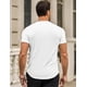 thumbnail image 4 of Camiseta Blanca Ajustada de Corte Slim Muscle Hip Hop para Hombre JMIERR, 4 of 9