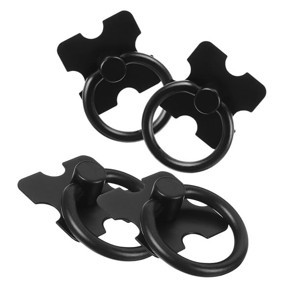 Masteelf 4PCS Round Ring Cabinet Pull Handles Cabinet Drawer Kitchen Hardware Bathroom Cabinet Handles Dresser Drawer Pulls Closet Door Hardware