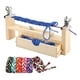 thumbnail image 1 of Plantilla para Pulseras de Madera con 2 Abrazaderas, Plantilla para Hacer Pulseras de Paracord Ajustable, Plantilla para Tejer Pulseras A Mano para Pulseras y Collares, 1 of 6