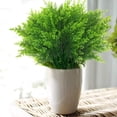 thumbnail image 6 of ZOELNIC Artificial Fern Grass Shrubs, Plastic Plants Fern Leaves Greenery Wedding Home Garden Veranda Kitchen Office Arrangements Christmas Decoration, 6 of 9
