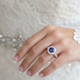 thumbnail image 3 of Mauli Jewels 1.40 Carat Sapphire Engagement Ring for Women – Halo Diamond Ring in 14K Rose Gold with Natural Sapphire Center Stone, 3 of 7