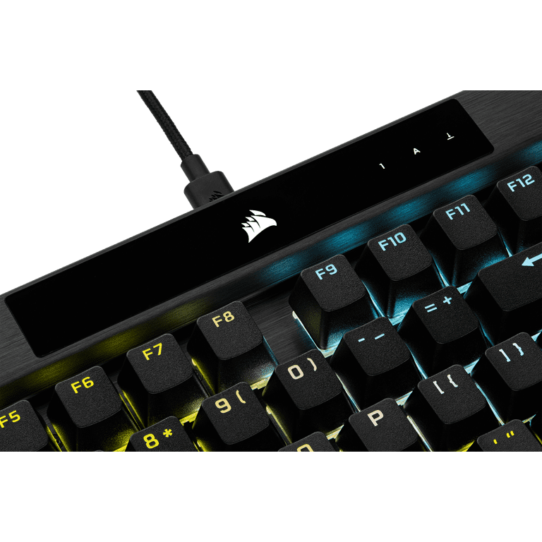 CORSAIR K70 PRO RGB Gaming Keyboard - Black - PBT Keycaps - 8,000