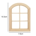 thumbnail image 1 of 1/12 casa de muñecas miniatura puerta de madera ventana sin pintar accesorios de bricolaje (C) Likrtyny  Para estrenar, 1 of 6