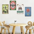 thumbnail image 4 of Letrero de hojalata vintage de cerveza belga, placa de metal decorativa de cerveza alemana, letrero de pared retro para pub, bar, cueva de hombre, club, decoración de pared, 4 of 5