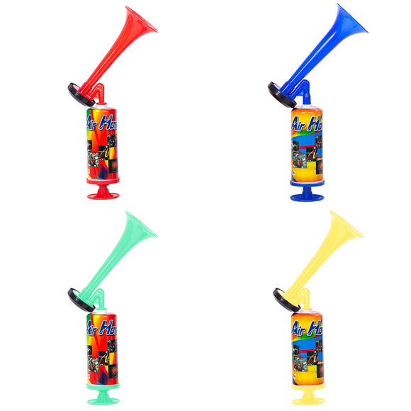 Bocina de aire portátil para animar a jugadores de fútbol con sonido potente para competición deportiva (Rojo)