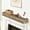 Natural Brown, variant on Fireplace Mantel Handcrafted Wall-Mounted Floating Mantel Shelf Decoration Wood