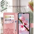 thumbnail image 2 of for Galaxy A14 5G Phone Case Wallet,Women Flip Folio Cover with Credit Card Holders Butterfly Embossed PU Leather Kickstand Wrist Strap Purse Case for Samsung A14 5G 6.6 inch (Rose Gold), 2 of 14