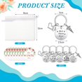 thumbnail image 2 of 36 Pcs Nurse Appreciation Gift Set Includes 12 Keychains 12 Best Nurse Ever Cards and 12 Drawstring Bags Bulk, Thank You Gifts for Party-Elegant Colors--, 2 of 6