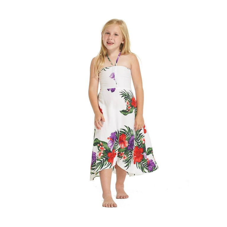 White luau dress top