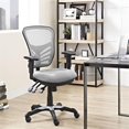thumbnail image 4 of Pemberly Row Modern Mesh and Fabric Office Chair in Gray Finish, 4 of 6