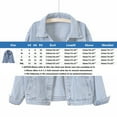 thumbnail image 5 of Vedolay Womens 2023 Denim Jackets Women's Casual Long Sleeve Coat with Fringe Rhinestones Jean Jacket,Blue M, 5 of 5