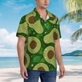 thumbnail image 5 of Disketp Hawaiian Shirts For Men,Big Colorful Avocados Print Mens Casual Short Sleeve Button Down Shirts Beach Shirt, 5 of 8
