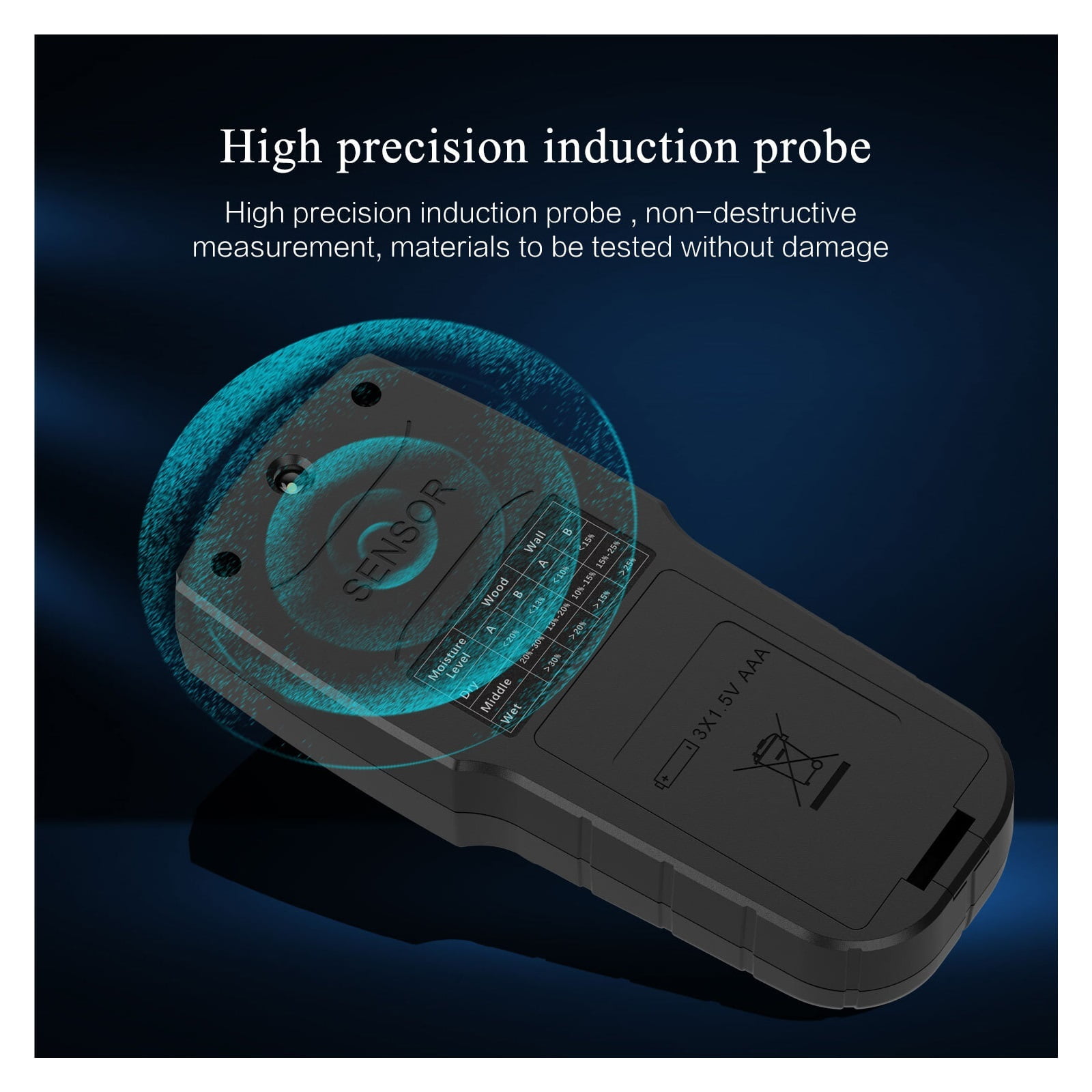 Hygrometer Digital Moisture Meter Carton Humidity Tester Wall Hygrometer Timber Damp Detector Non-destructive Meter ,Wide Applications