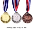 thumbnail image 2 of Medalla de 2 pulgadas, premios con cinta para el cuello, estilo olímpico, para competiciones, fiestas, oro, 2 of 5