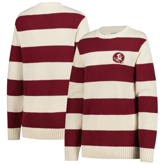 Unisex Uscape Apparel  Cream Florida State Seminoles Renew Knit Stadium Sweater