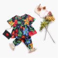 thumbnail image 2 of Coerni Baby Toddler Girl's Clothes Set Short Sleeve Floral Print Dress Pants Suit For 0 To 4 Years Girl Summer Outfits, 2 of 9