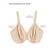 thumbnail image 3 of Minimizador Bra Wacoal 857109, sin forro, cobertura total, 34 °C, negro, 3 of 3