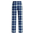 thumbnail image 4 of Zimjoy Men's Pajama Pants Comfy Elastic Waist Plaid Pajama Pant Casual Drawstring Warm Fleece Pajama Pants Soft Loose Sleep Pant Christmas Pajama Bottoms with Pockets, Dark Blue L, 4 of 7